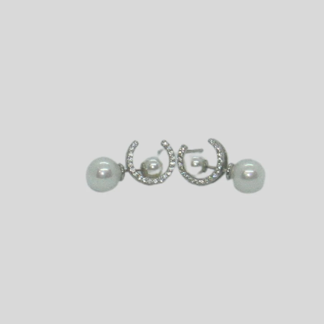 Ear Top Rodium Jewellery-3.8gm