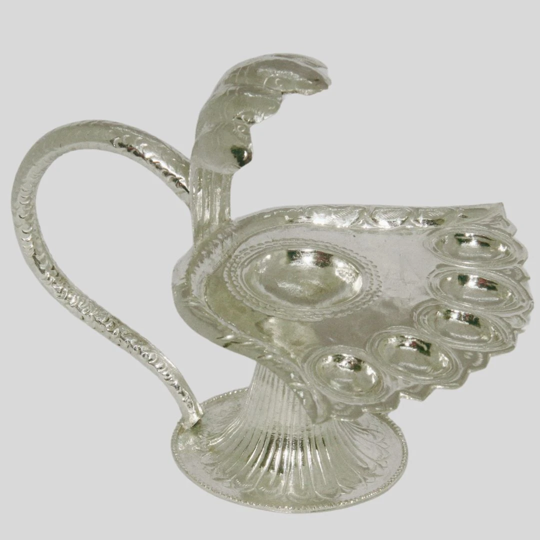 Arati Set Silver Ornament-150.7gm