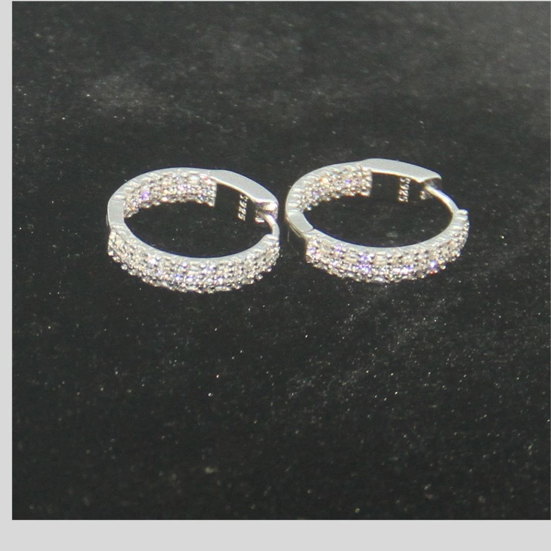 Ear Ring Rodium Jewellery-5.74gm